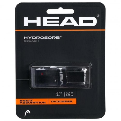 Grip Reemplazo Squash Head Hydrosorb Negro Rojo Grip Reemplazo Squash Head Hydrosorb Negro Rojo