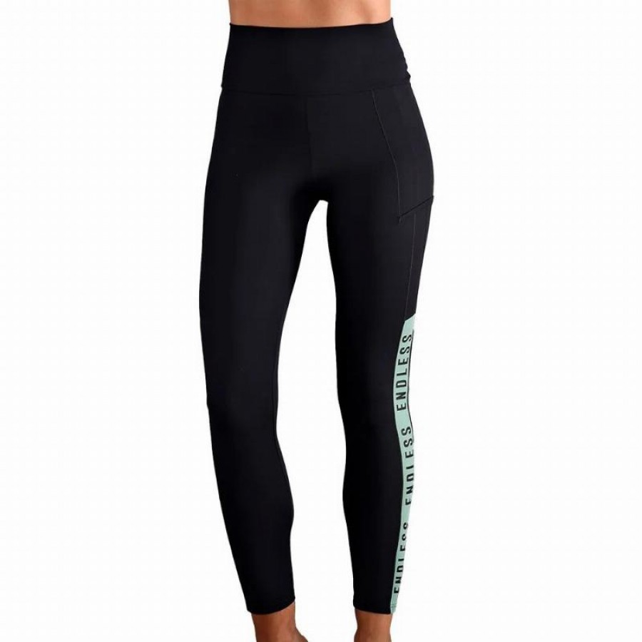 Mallas Endless Syncro Negro Verde Forest  Oferta + Barato