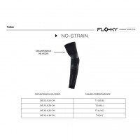Aquecedores de Braço Floky Agustin Tapia No Strain Preto 1 Unidade  Oferta + Barato