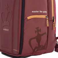 Mochila Black Crown Magic Burdeos Dorada  Oferta + Barato