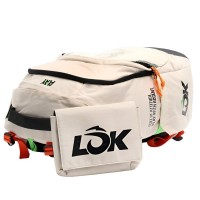 Mochila Lok Maxx Off-White Laranja  Oferta + Barato