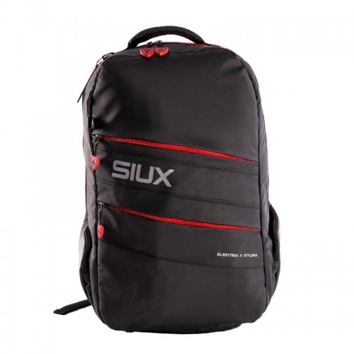Mochila Siux Stupa Electra Negro Rojo