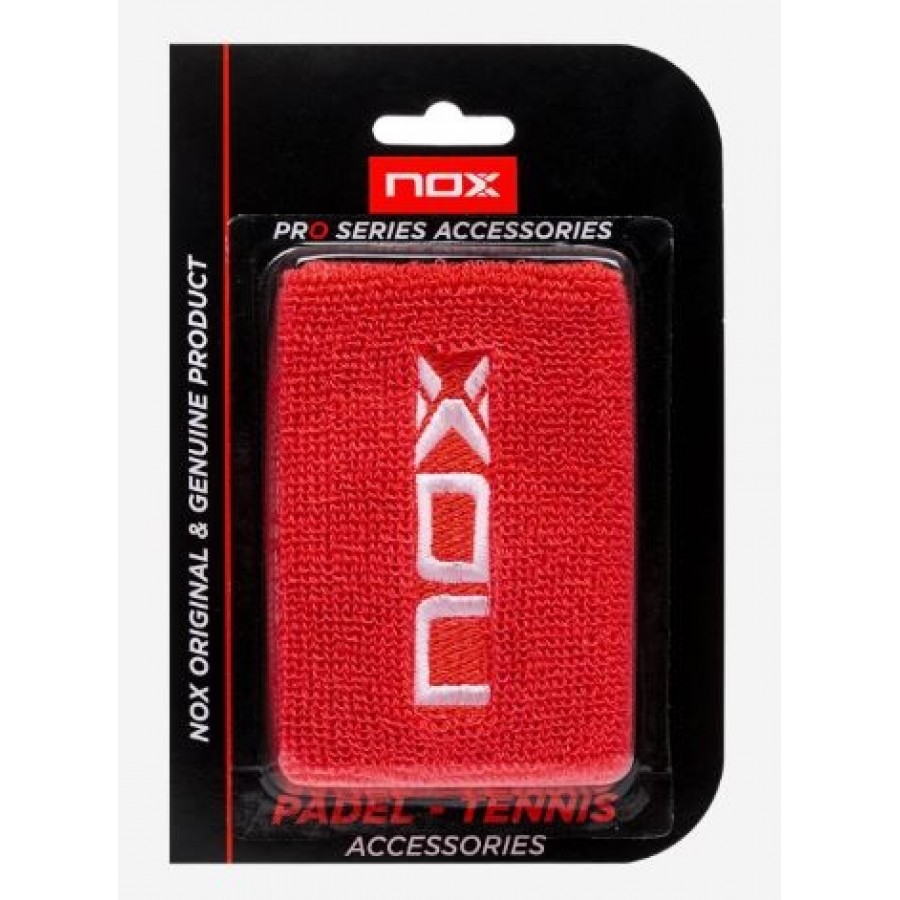 Bracelet blanc avec logo rouge Nox 2 unités  Offre - Pas cher