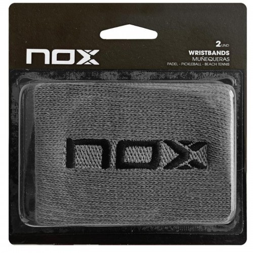 Munequeras Nox Cinza Logo Preto 2 Unidades Munequeras Nox Cinza Logo Preto 2 Unidades