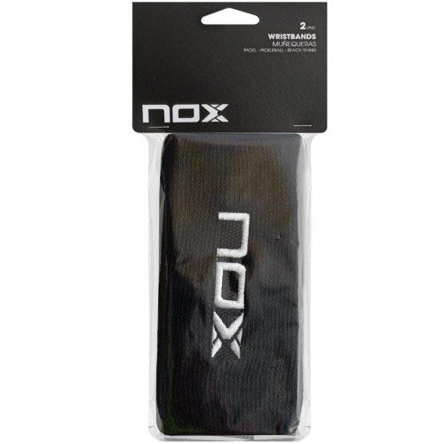 Munequeras Nox Long Preto Logo Branco 2 Unidades Munequeras Nox Long Preto Logo Branco 2 Unidades