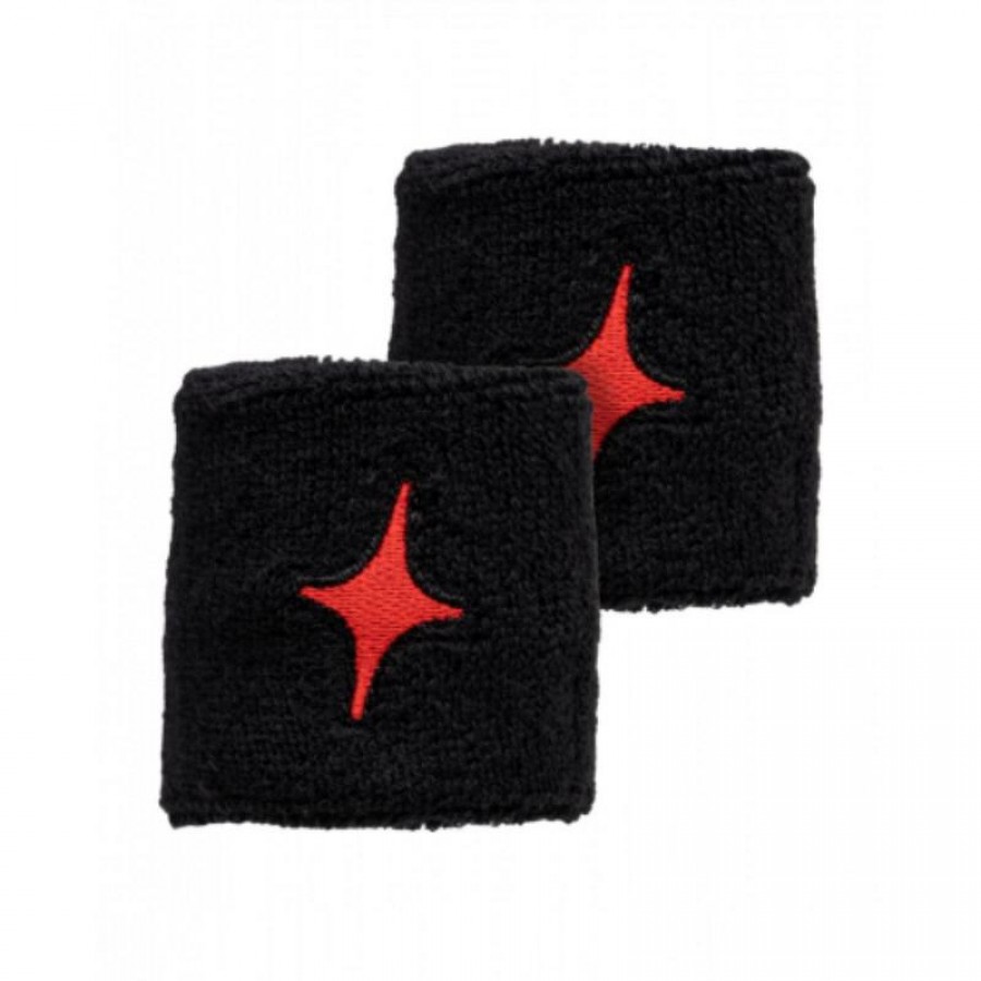 Munequeras StarVie Negro Rojo 2 Unidades  Oferta + Barato