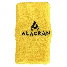 Muñequera Alacran Ancha Amarillo Fluor Negro