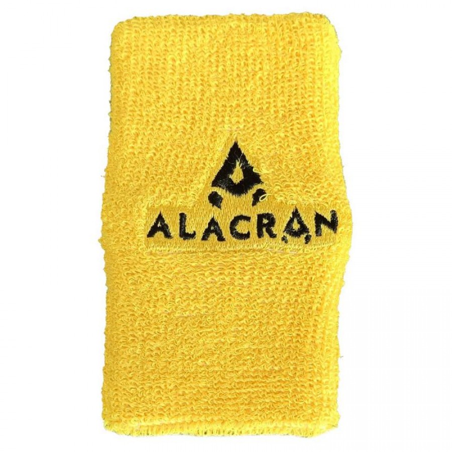 Muñequera Alacran Ancha Amarillo Fluor Negro  Oferta + Barato