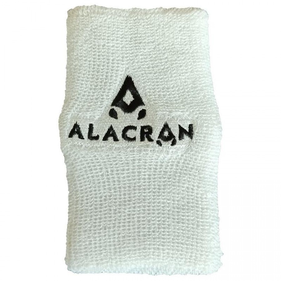 Muñequera Alacran Ancha Blanco Negro  Oferta + Barato