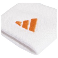 Muñequeras Adidas Blanco Naranja 2 Unidades