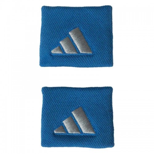 Munequeras Adidas Cortas Azul Gris 2 Unidades Munequeras Adidas Cortas Azul Gris 2 Unidades