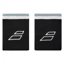 Babolat Terry Jumbo Black White Wristbands 2 Units