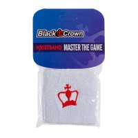 Munequeras Black Crown Corta Blanco 1 Unidad  Oferta + Barato