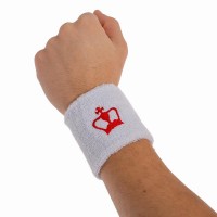 Munequeras Black Crown Corta Blanco 1 Unidad  Oferta + Barato