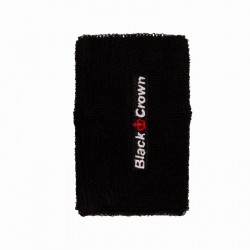 Black Crown Long Black Wristbands 2 Units