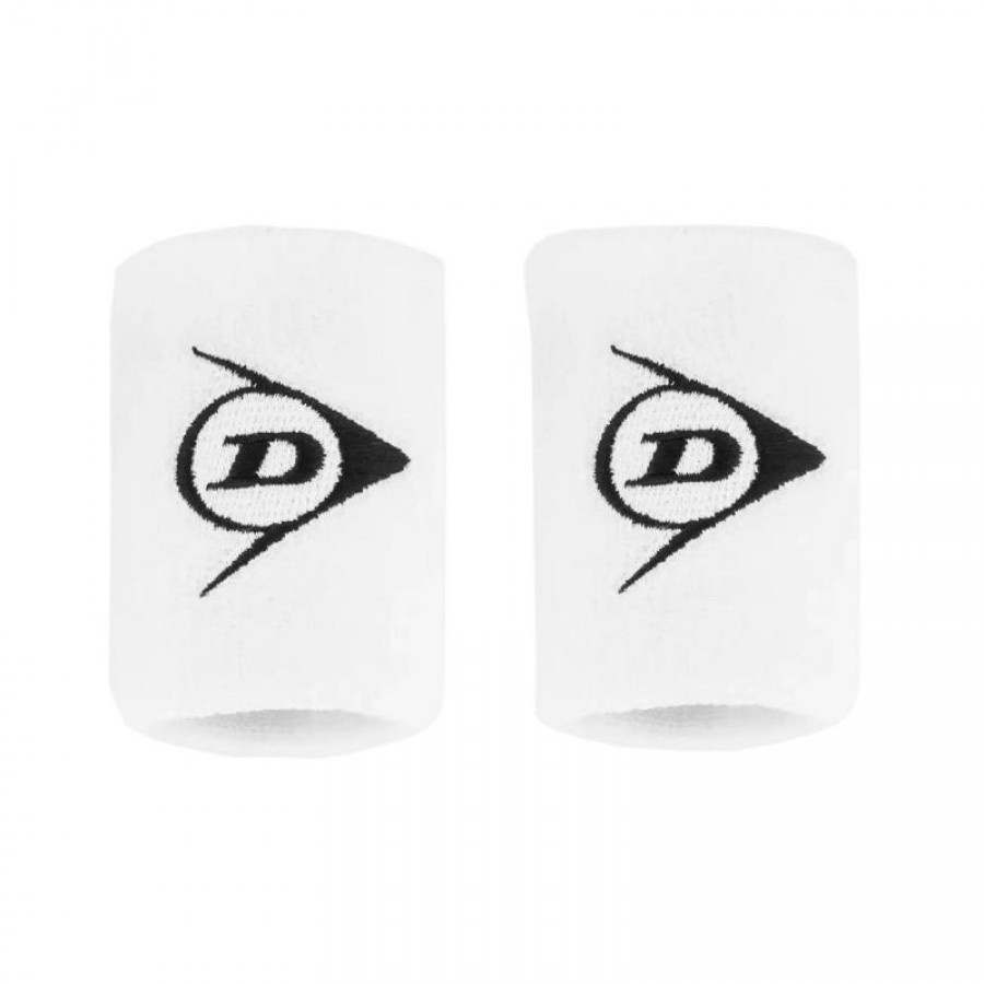 Muñequeras Dunlop Cortas Blanco 2 Unidades