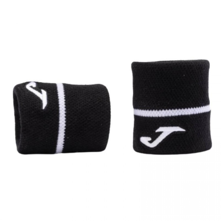 Joma Torneo Wristbands Black White 2 Units  PADELPOINT Joma Torneo Wristbands Black White 2 Units