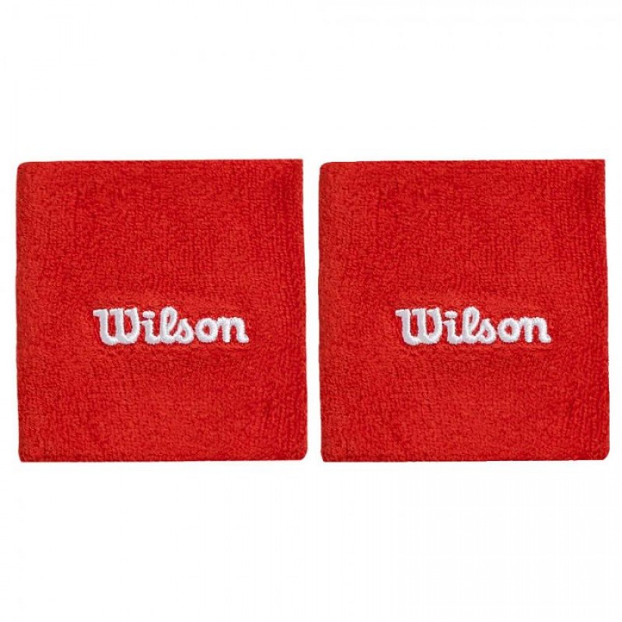 Muñequeras Wilson Rojo 2 Unidades  Oferta + Barato