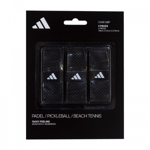 Overgrips Adidas Tacky Feeling Black 3 Units Overgrips Adidas Tacky Feeling Black 3 Units