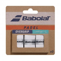 Overgrips Babolat Comfort Padel Blanco 3 Unidades