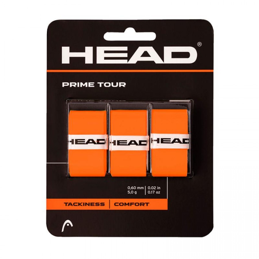 Overgrips Head Prime Tour Laranja 3 Unidades  Oferta + Barato