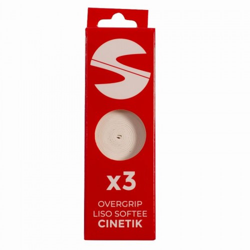 Softee Cinetik Smooth White Overgrips 3 unidades