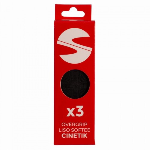 Softee Cinetik Smooth Black Overgrips 3 unidades