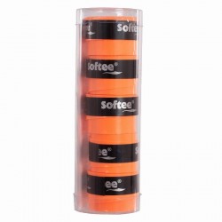 Softee Tech Smooth Overgrips Fluorescent Orange 5 Units