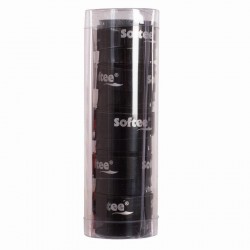 Softee Tech Smooth Black Overgrips 5 Units
