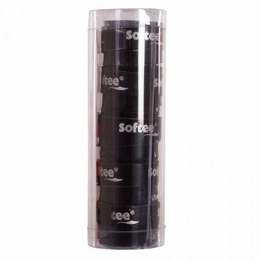Softee Tech Smooth Black Overgrips 5 unidades