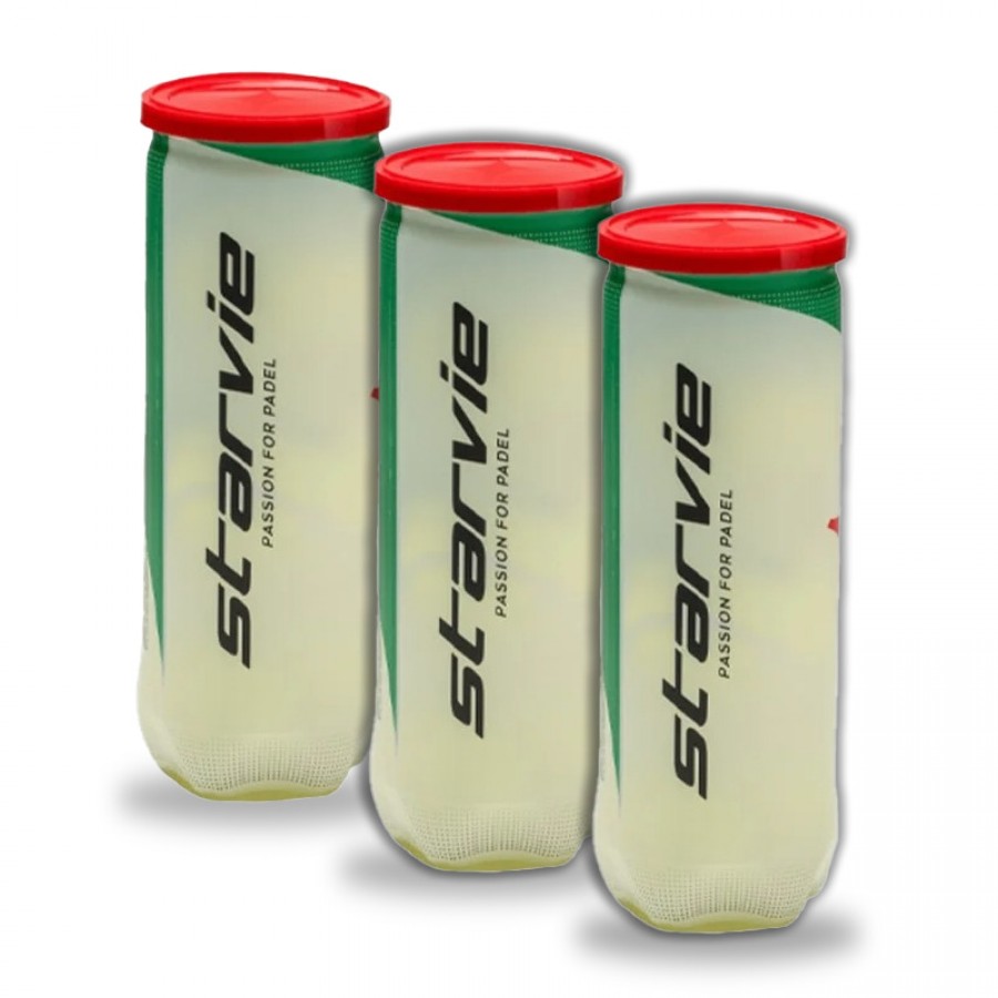 Pack 3 botes de Pelotas Starvie Padel Master  Oferta + Barato