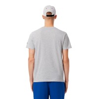 Pack Lacoste Novak Djokovic T-Shirt Grey and White Cap  Offer + Cheap