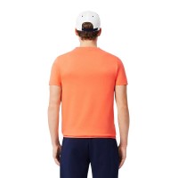 Pack Camiseta Lacoste Novak Djokovic Laranja e Boné Branco  Oferta + Barato