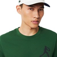 Pack Lacoste Novak Djokovic T-Shirt Vert et Casquette Blanche