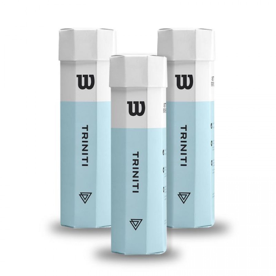 Pack de 3 Botes de 4 Pelotas Wilson Triniti  Oferta + Barato