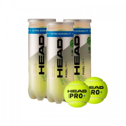 Pack de 3 Botes de Pelotas Head Padel Pro + Pack de 3 Botes de Pelotas Head Padel Pro +