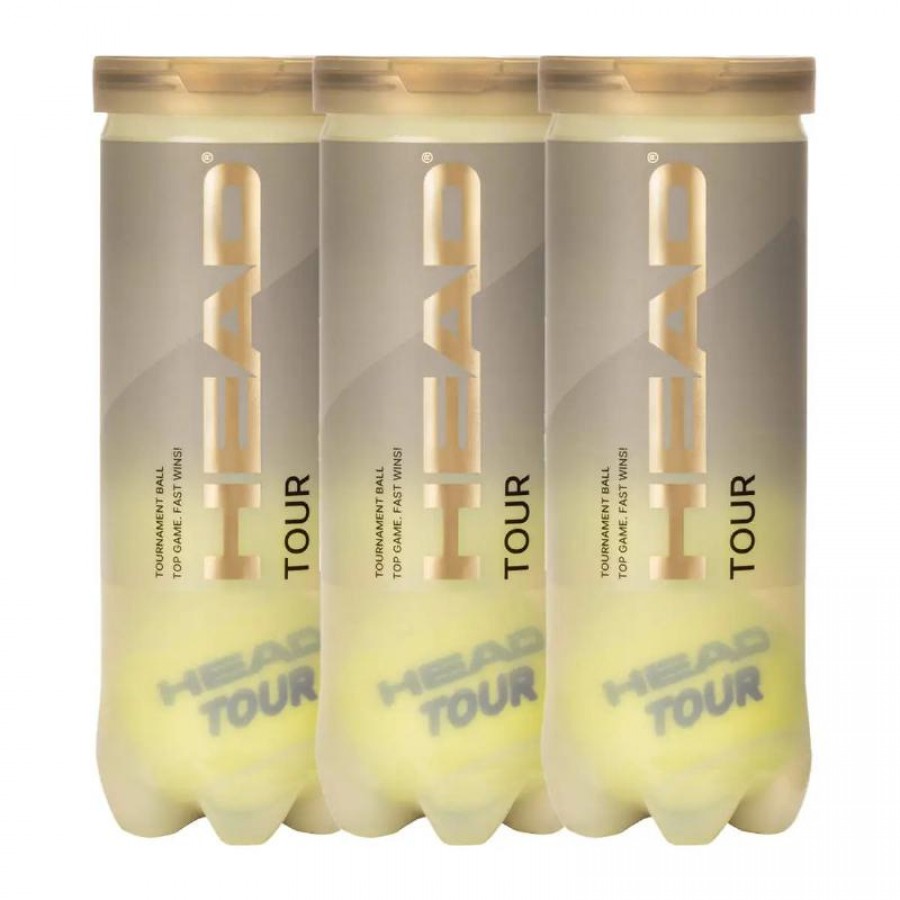 Pacchetto da 3 Botes de Pelotas Head Tour Tennis  Offerta + Economico