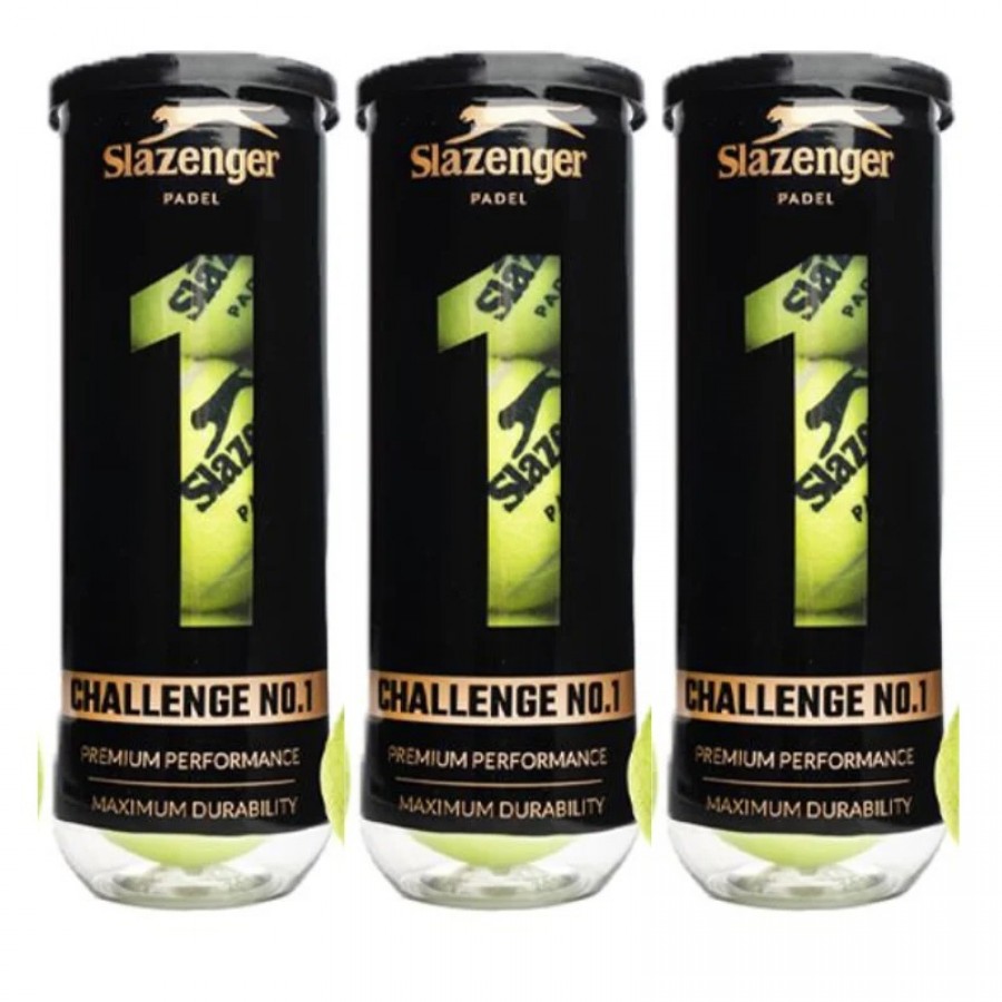 Pack dos 3 Botes de Pelotas Slazenger Challenge 1  Oferta + Barato