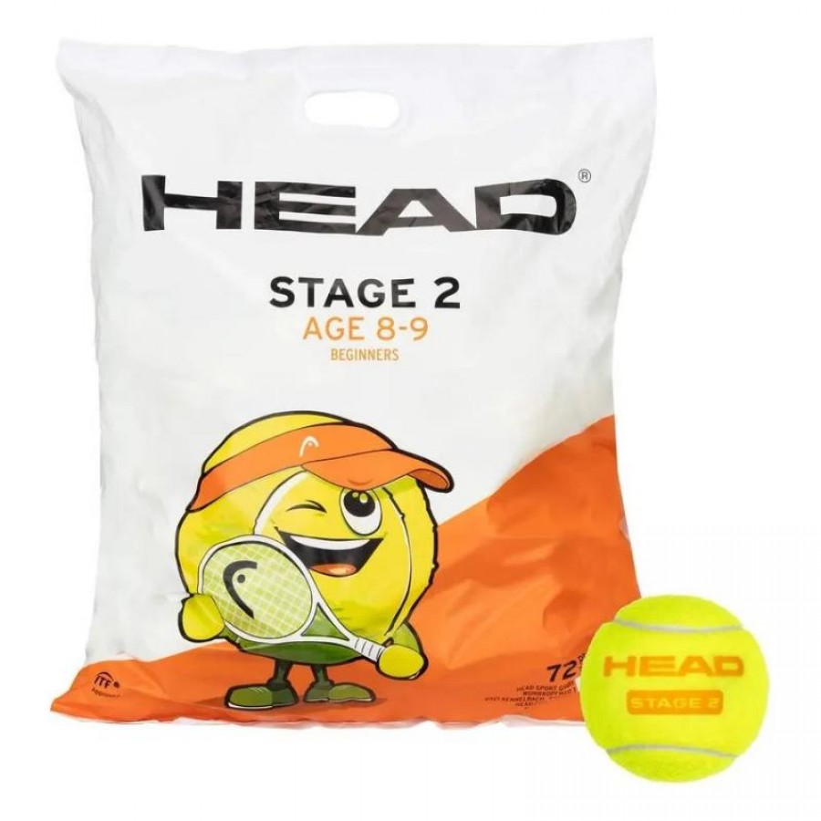 Pacote de 72 bolas laranja Head Stage 2  Oferta + Barato