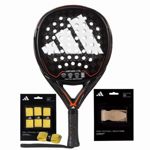 Pack Pala Adidas Adipower Control 3.2 2023 con Overgrips y Protector Pack Pala Adidas Adipower Control 3.2 2023 con Overgrips y Protector