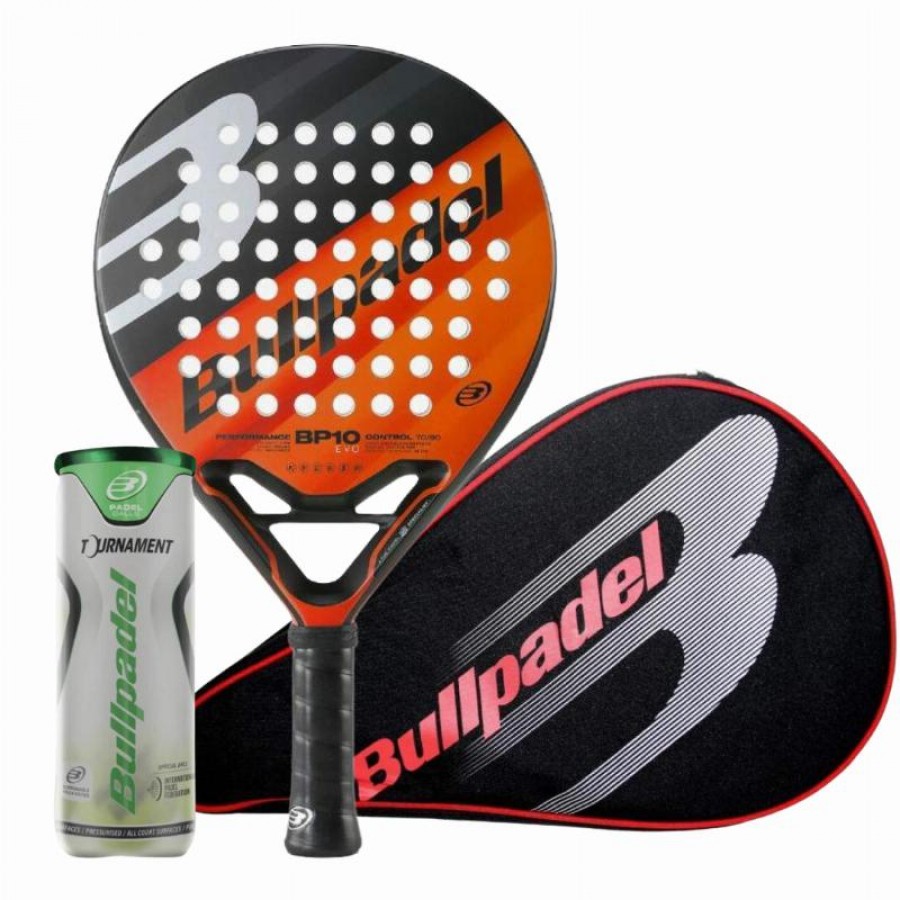 Pack Raquete Bullpadel BP10 EVO 2023 com Estojo e Bolas  Oferta + Barato