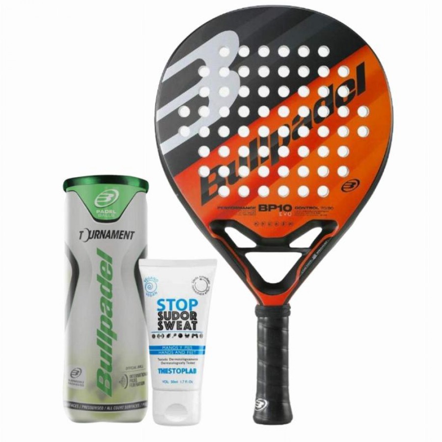 Pack Pala Bullpadel BP10 EVO 2023 con Magnesio y Pelotas  Oferta + Barato