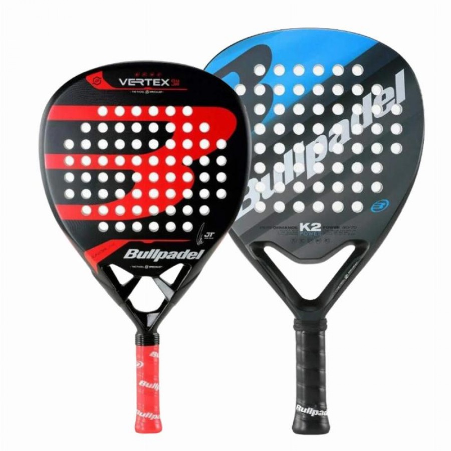 Pacote Raquete Bullpadel K2 Power 2023 e Tello Vertex 04 Junior 2024  Oferta + Barato