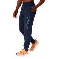 Pantalon Asics Logo Midnight Blue Green  Offre - Pas cher