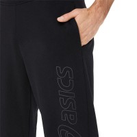 Asics Logo Black Gray Pants  Offer + Cheap