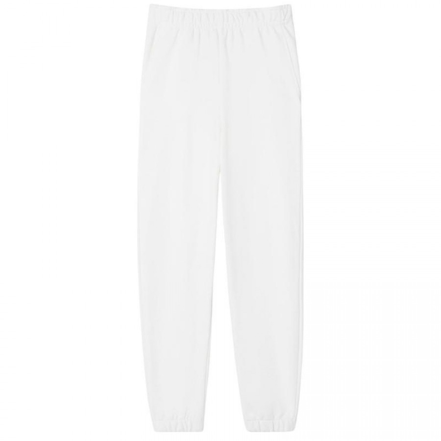 Lacoste Sport Cotton Bianco Pantaloni Donna  Offerta + Economico