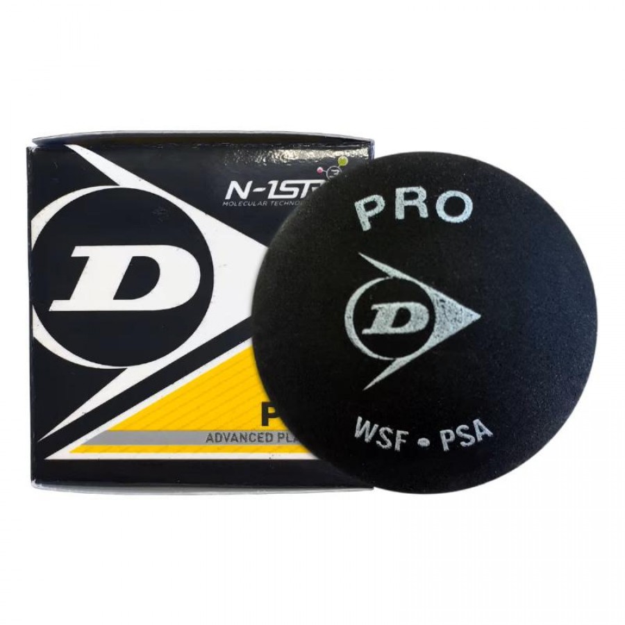 Balle de squash Dunlop Pro Double Point Jaune  Offre - Pas cher