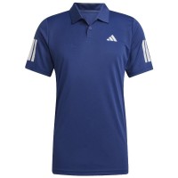 Polo Adidas Club 3 Stripes Azul Oscuro