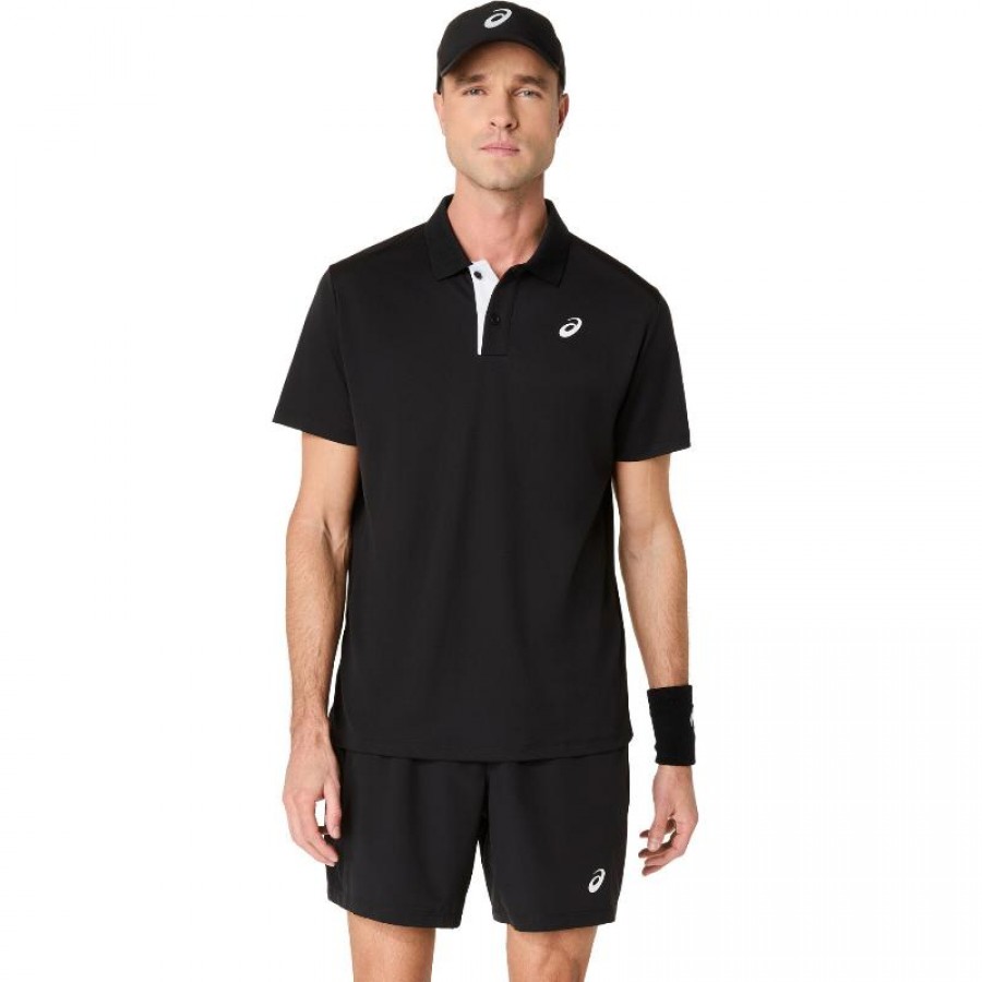 Polo Asics Court Negro