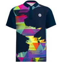 Camisa Polo Bidi Badu Kaleido Azul Escuro Mix